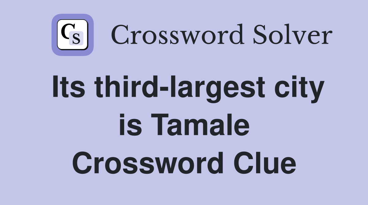 Its third-largest city is Tamale Crossword Clue