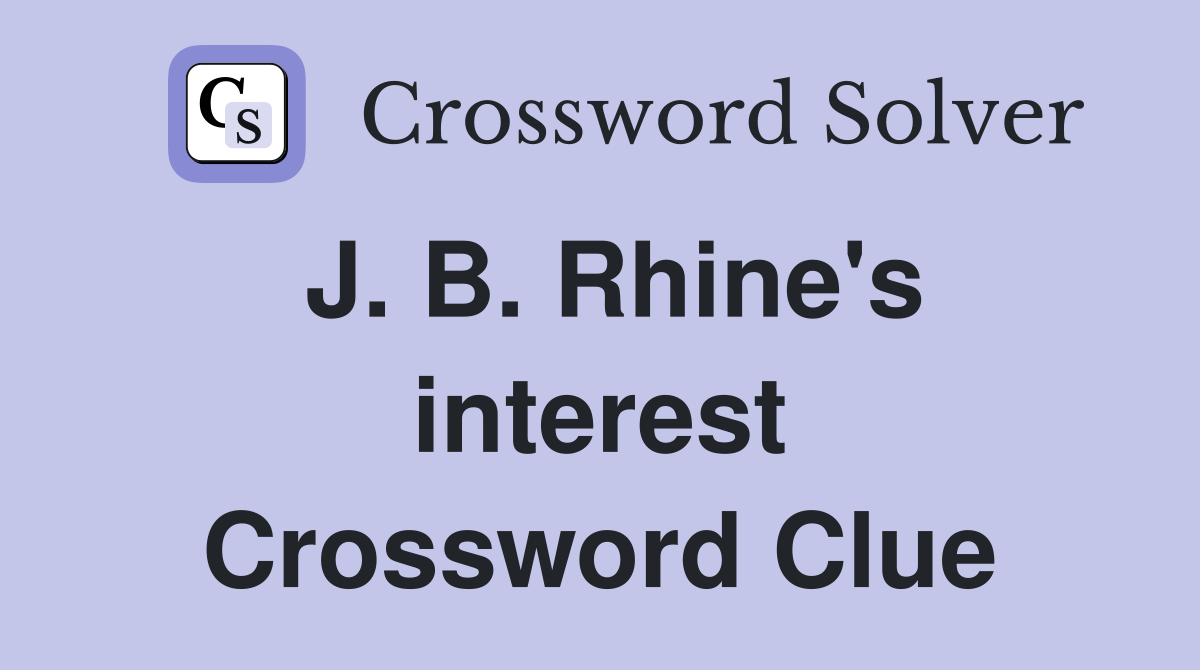 J. B. Rhine's interest Crossword Clue