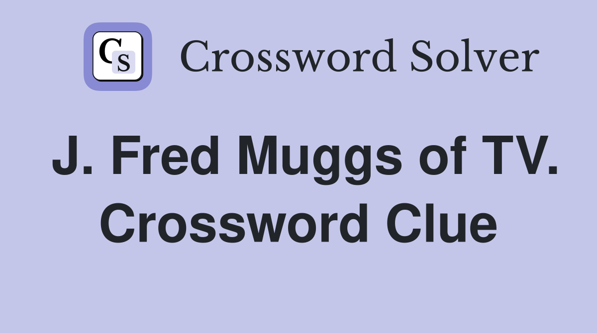 J. Fred Muggs of TV. Crossword Clue