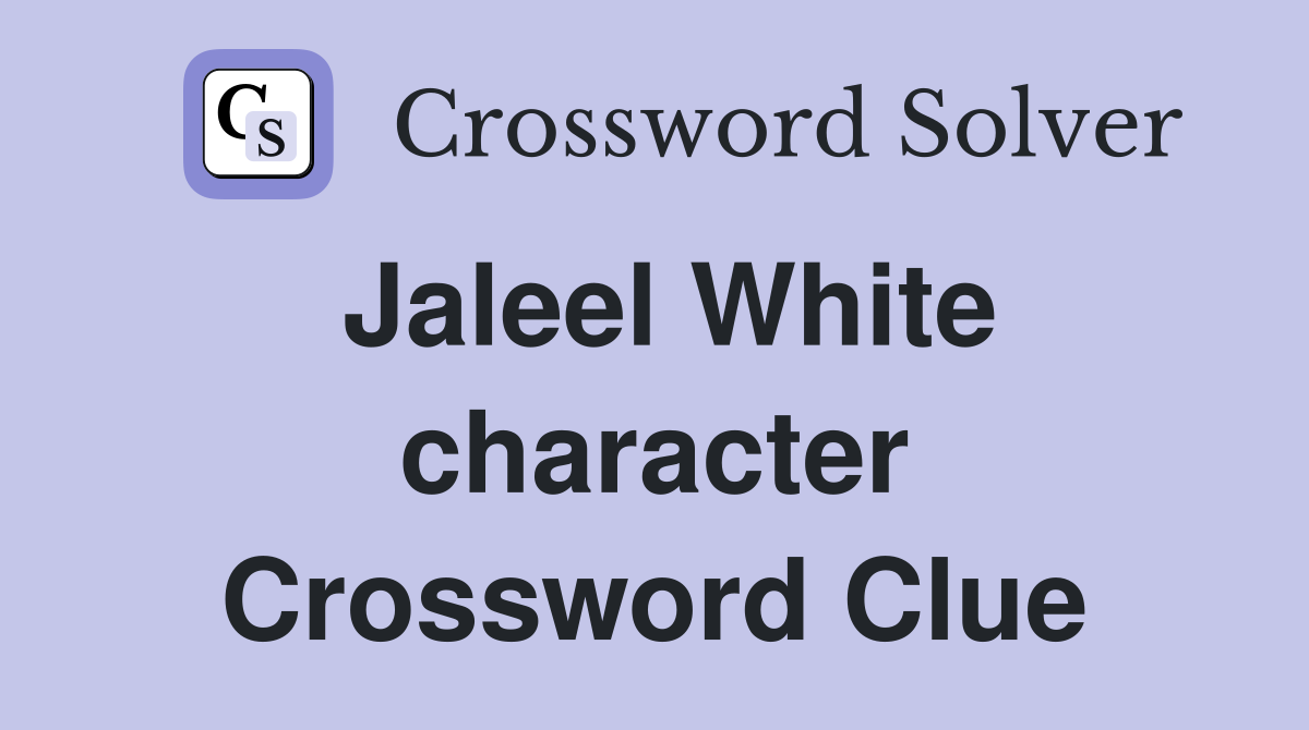 Jaleel White character Crossword Clue
