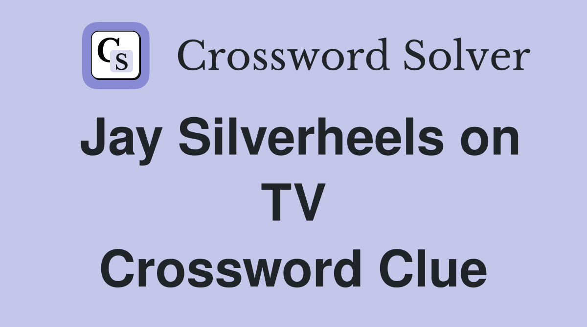 Jay Silverheels on TV Crossword Clue