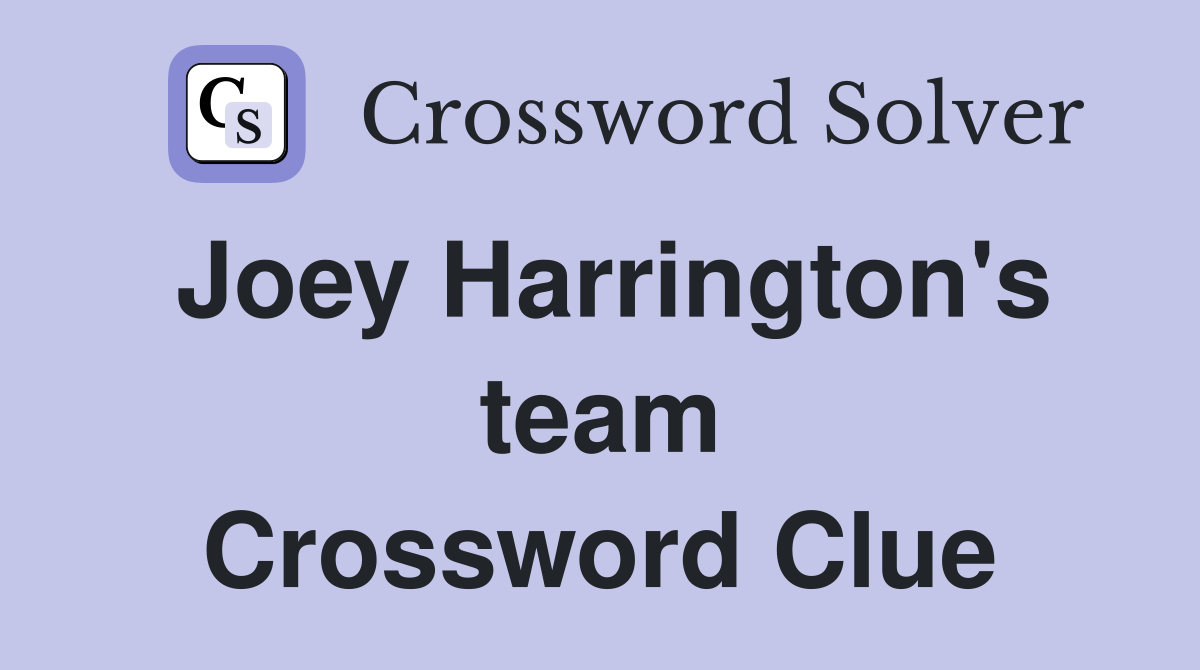 Joey Harrington's team Crossword Clue