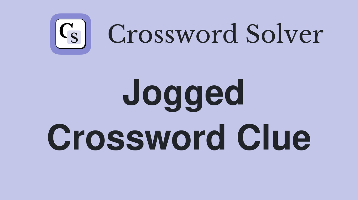 Jogged Crossword Clue