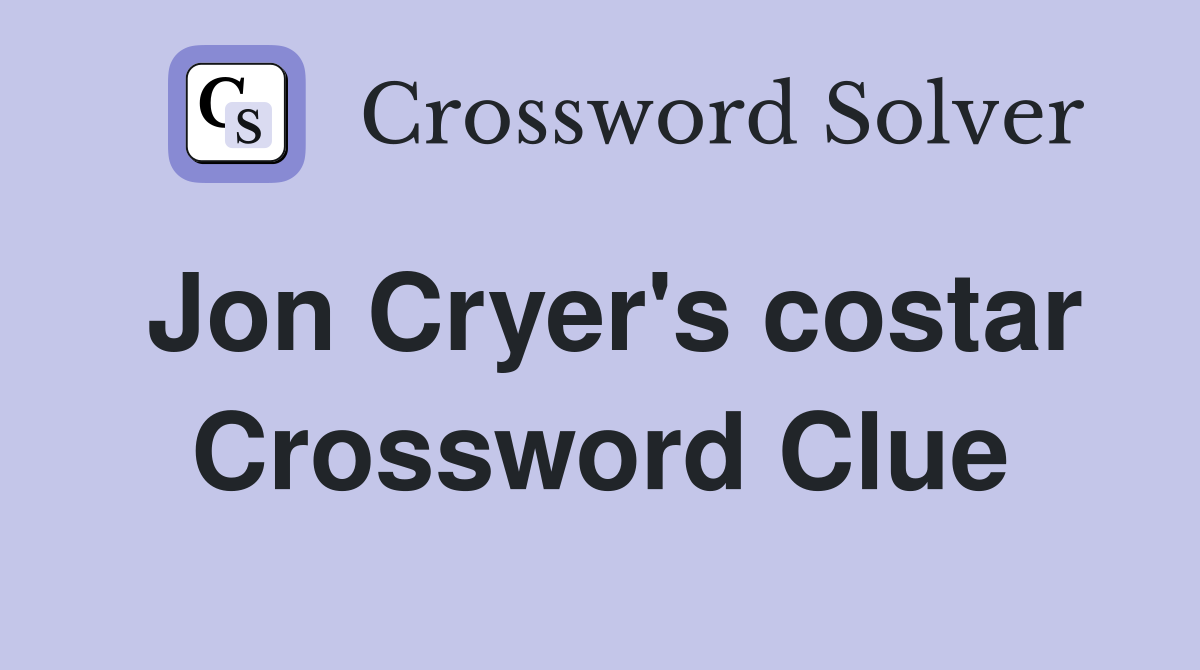 Jon Cryer's costar Crossword Clue