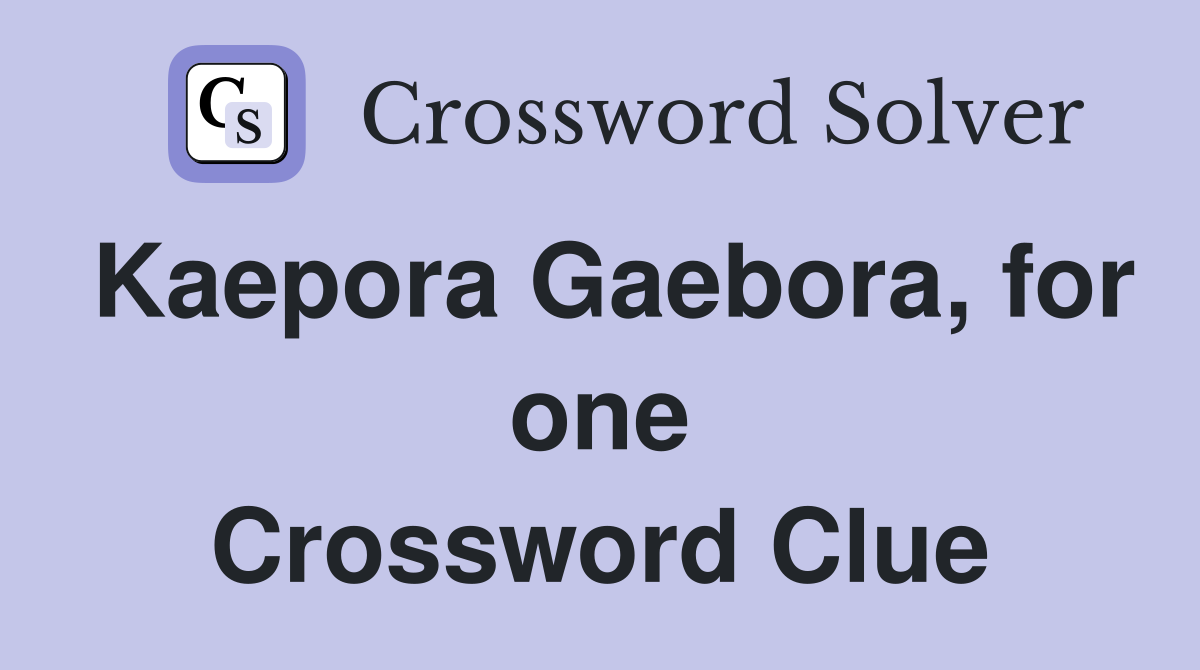 Kaepora Gaebora, for one Crossword Clue