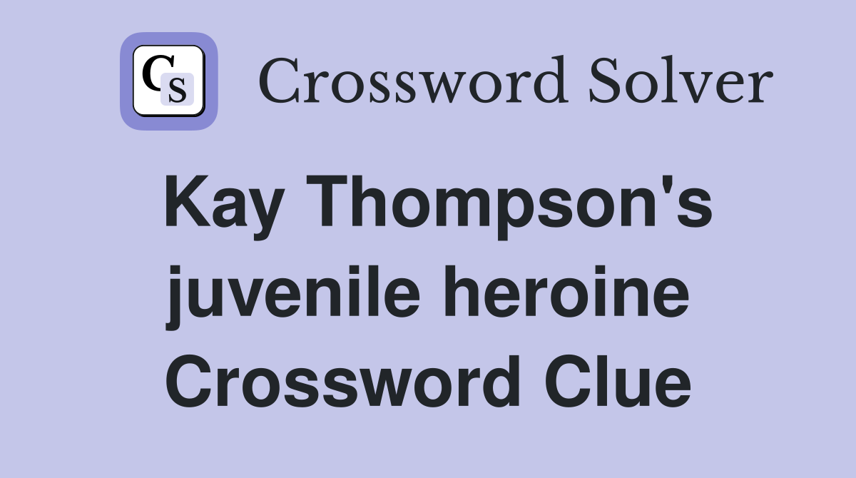 Kay Thompson's juvenile heroine Crossword Clue