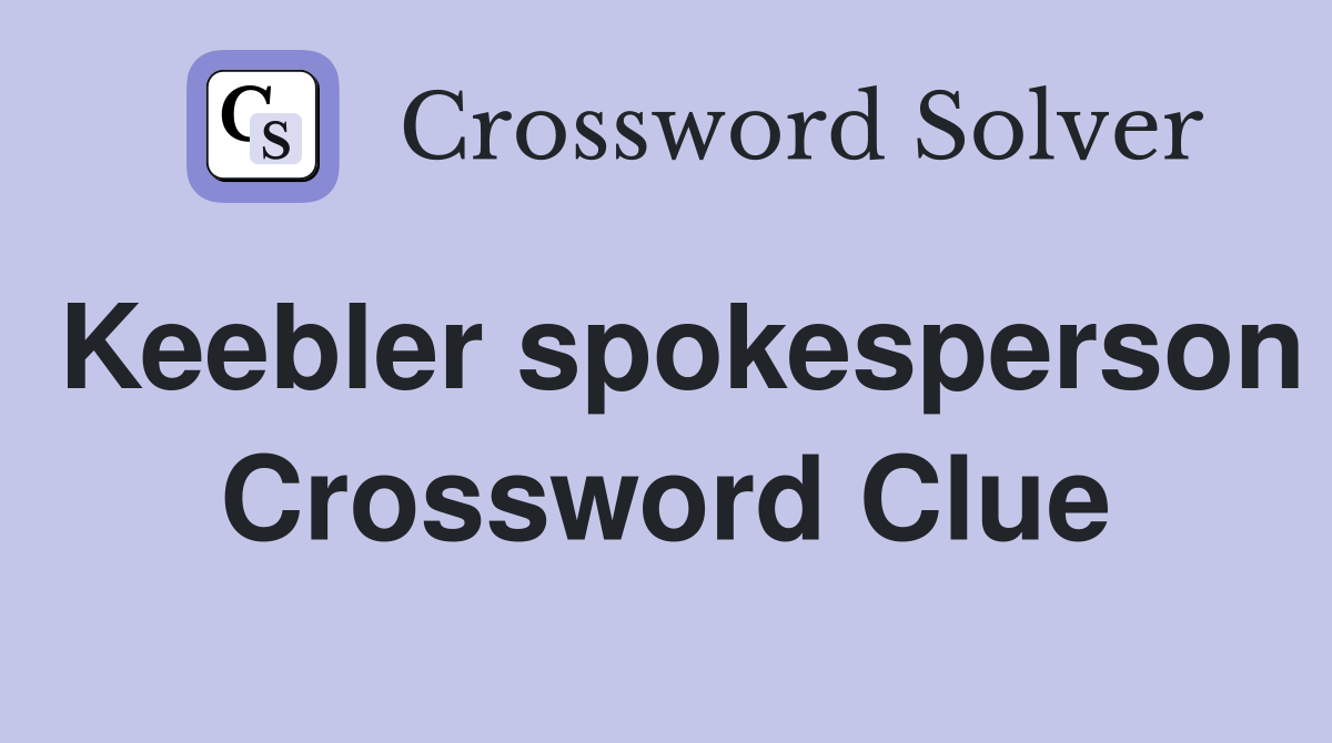 Keebler spokesperson Crossword Clue