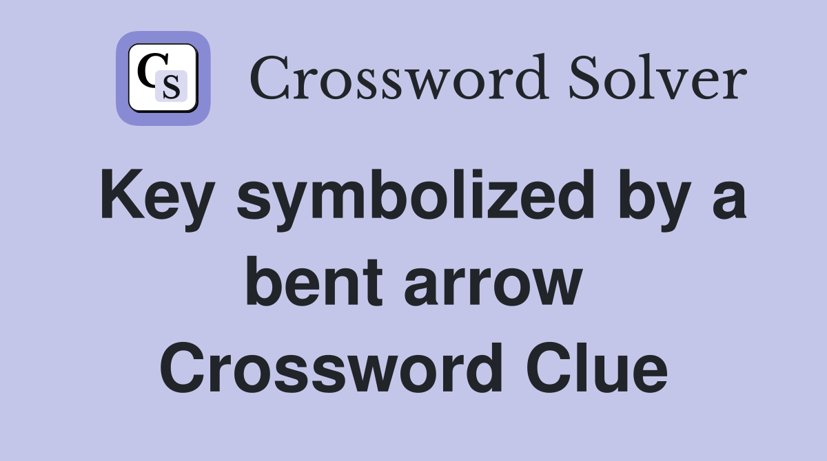 Key symbolized by a bent arrow Crossword Clue