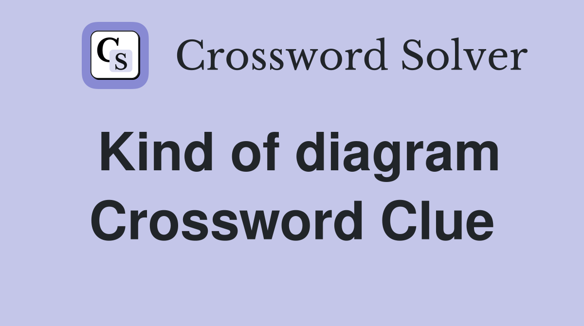 Kind of diagram Crossword Clue