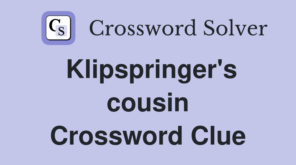 Klipspringer's cousin Crossword Clue