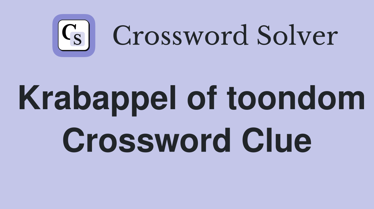 Krabappel of toondom Crossword Clue