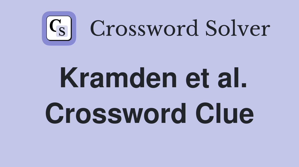 Kramden et al. Crossword Clue