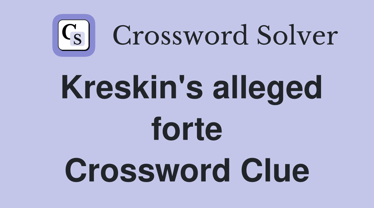 Kreskin's alleged forte Crossword Clue