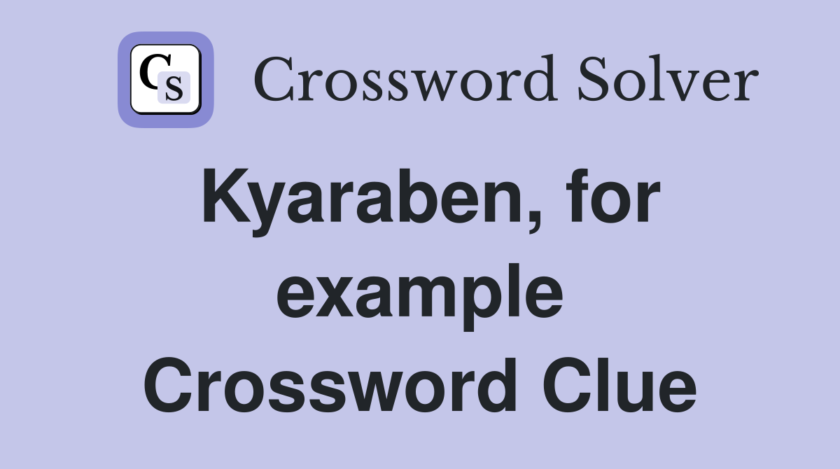 Kyaraben, for example Crossword Clue