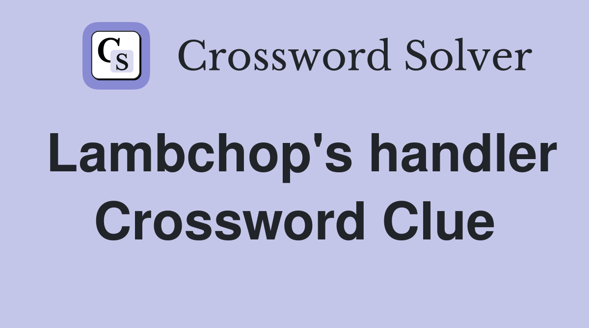 Lambchop's handler Crossword Clue