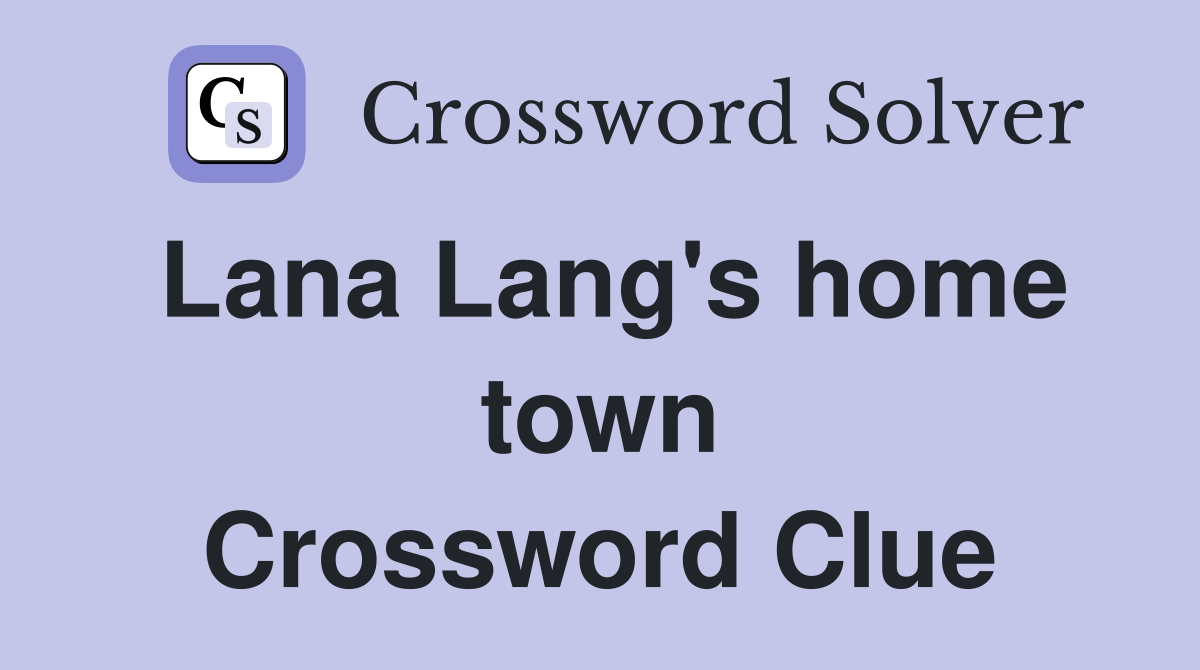 Lana Lang's home town Crossword Clue