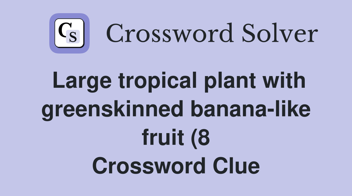 Large tropical plant with greenskinned banana like fruit (8 Large tropical plant with greenskinned banana like fruit (8