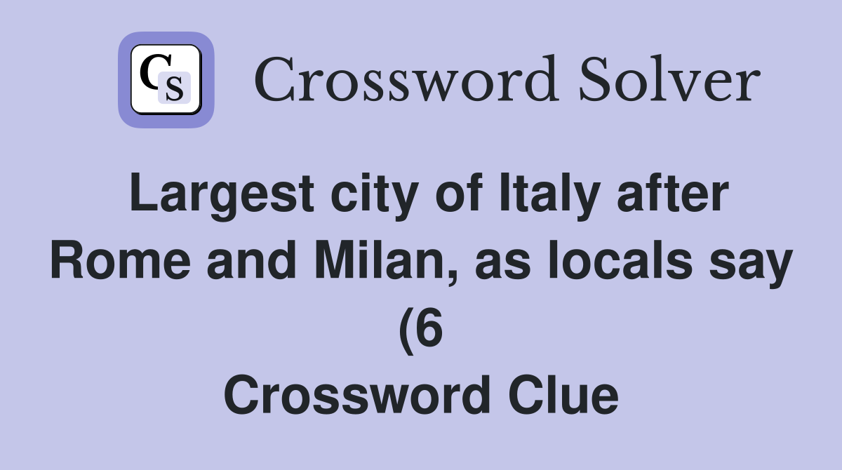 Largest city of Italy after Rome and Milan as locals say (6 Largest city of Italy after Rome and Milan as locals say (6