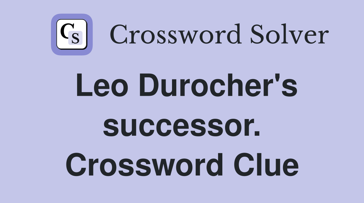 Leo Durocher's successor. Crossword Clue
