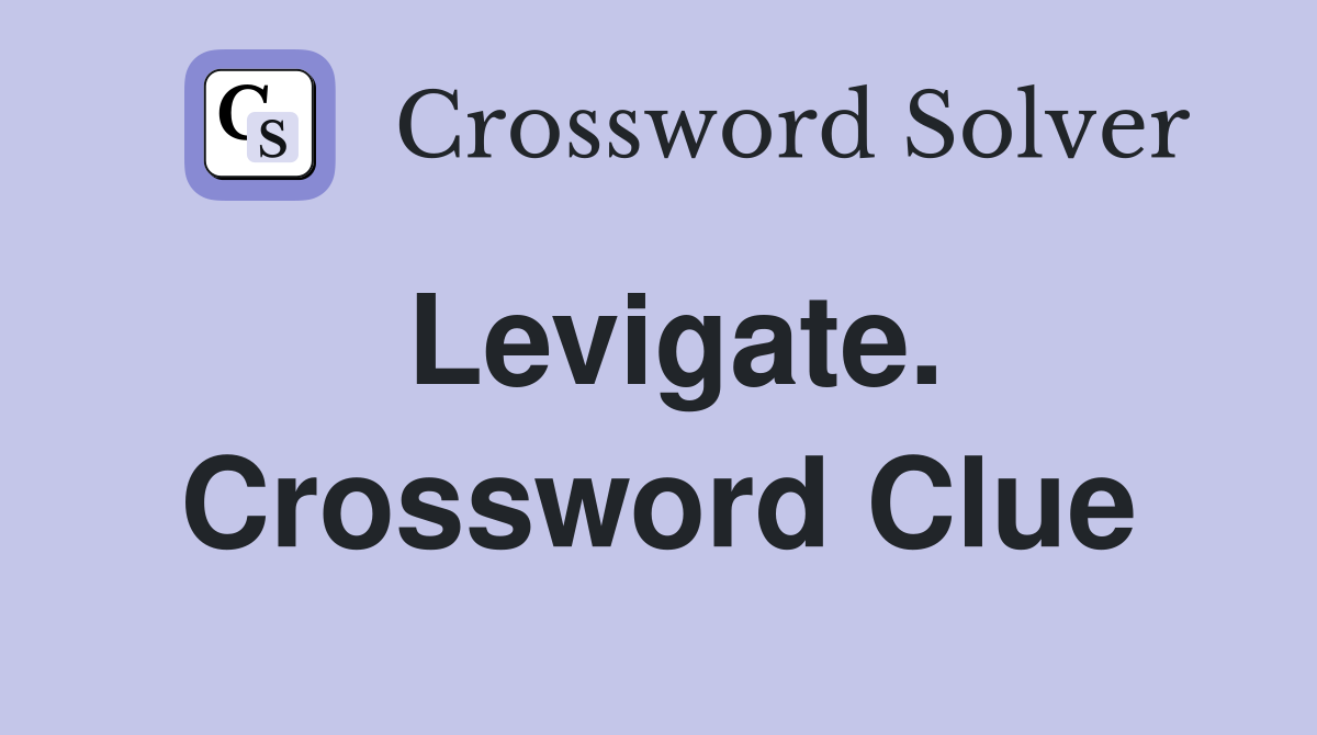 Levigate. Crossword Clue