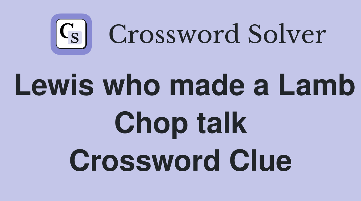 Lewis who made a Lamb Chop talk Crossword Clue