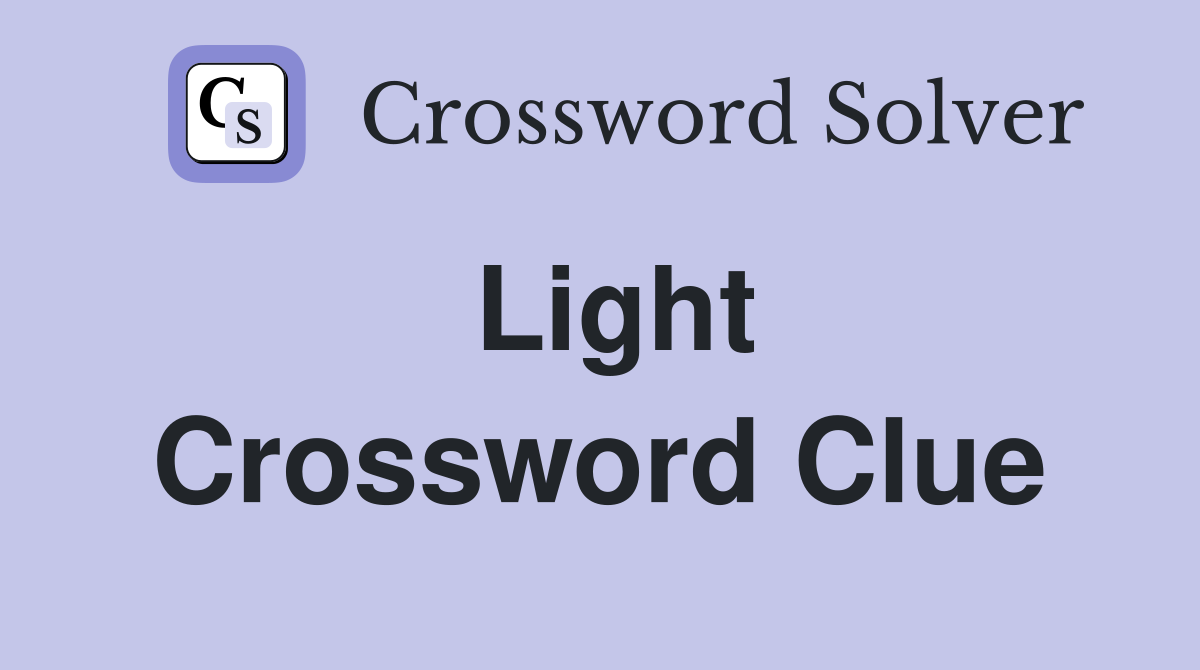 bright light crossword clue 5 letters