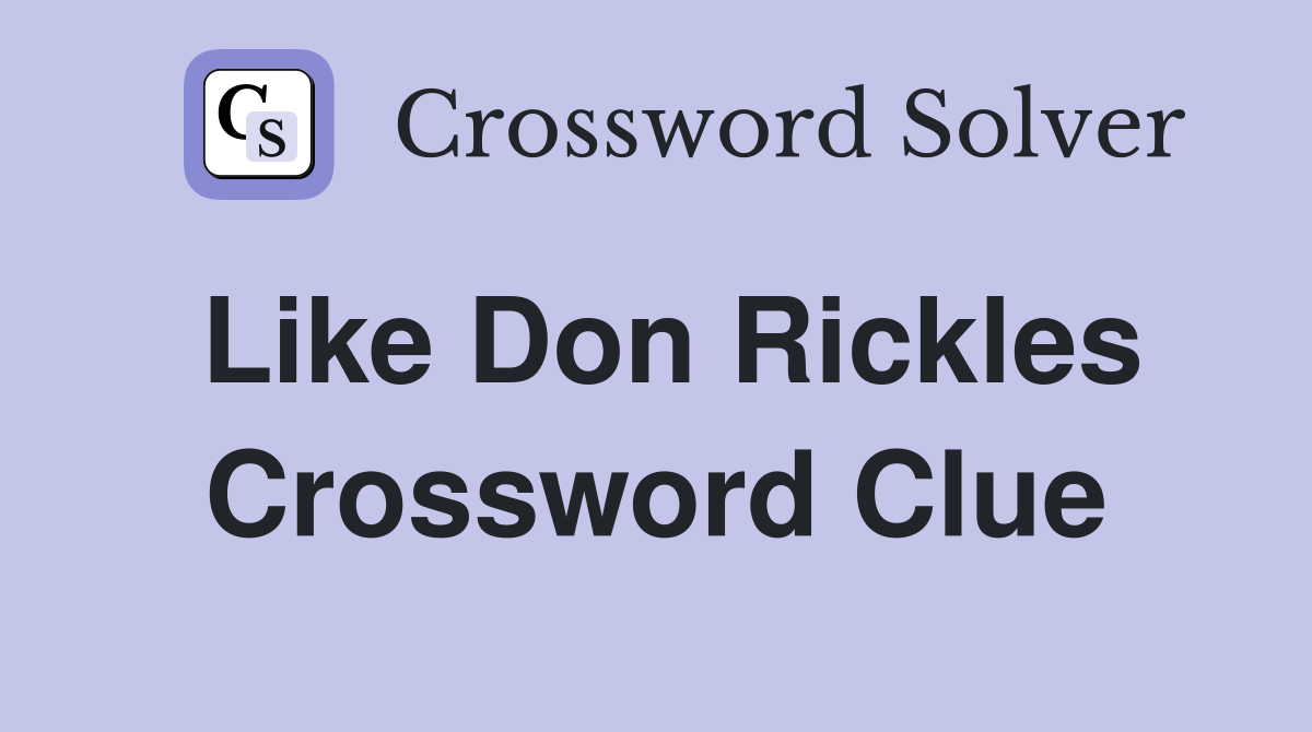 Like Don Rickles Crossword Clue