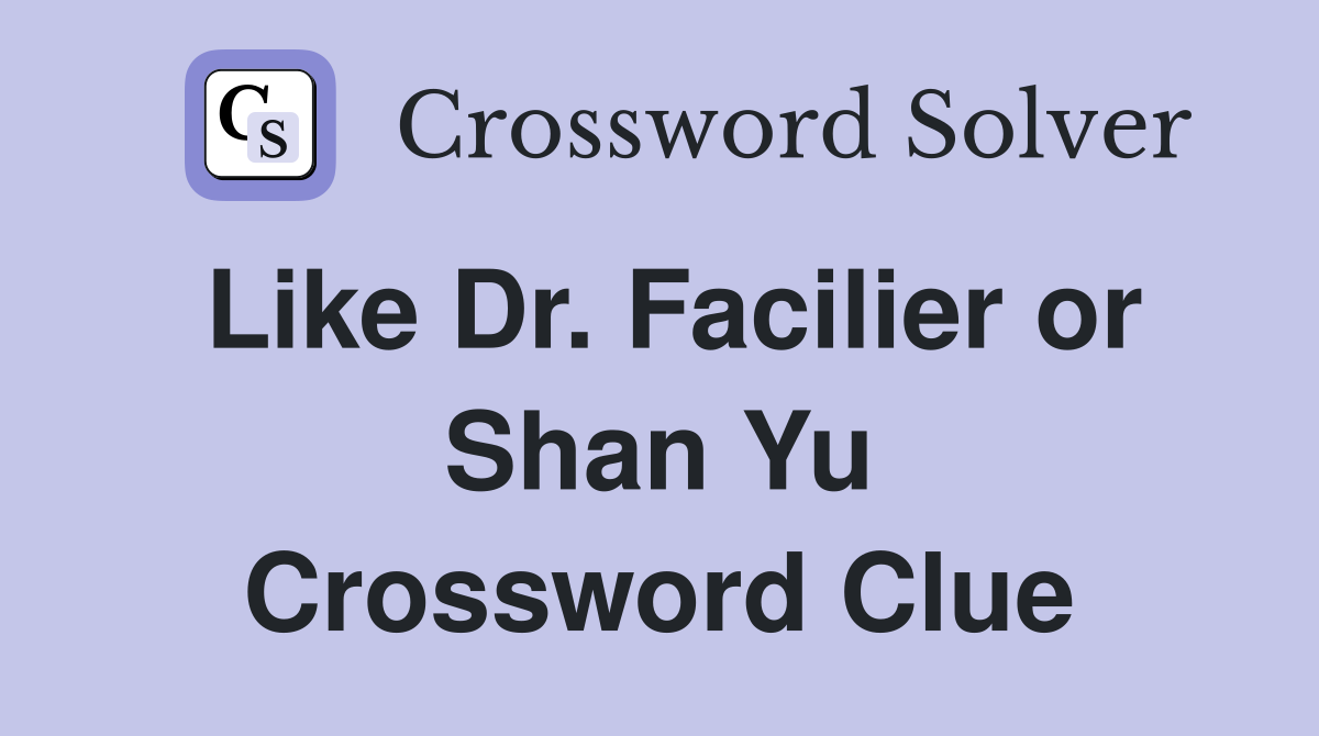 Like Dr. Facilier or Shan Yu Crossword Clue