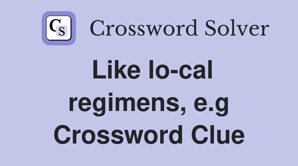 Like lo-cal regimens, e.g Crossword Clue
