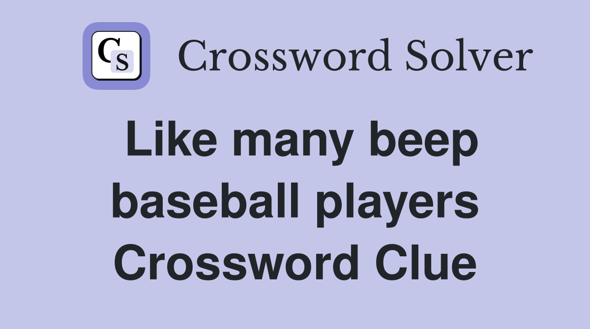 Like many beep baseball players Crossword Clue
