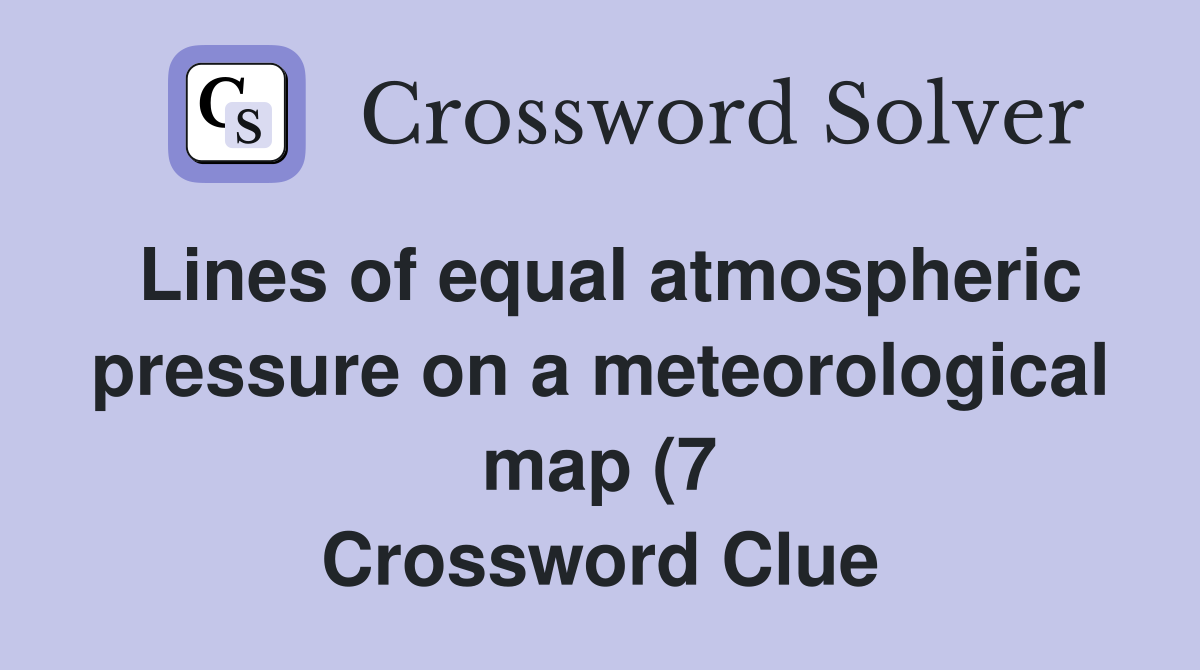 Lines of equal atmospheric pressure on a meteorological map (7 Lines of equal atmospheric pressure on a meteorological map (7