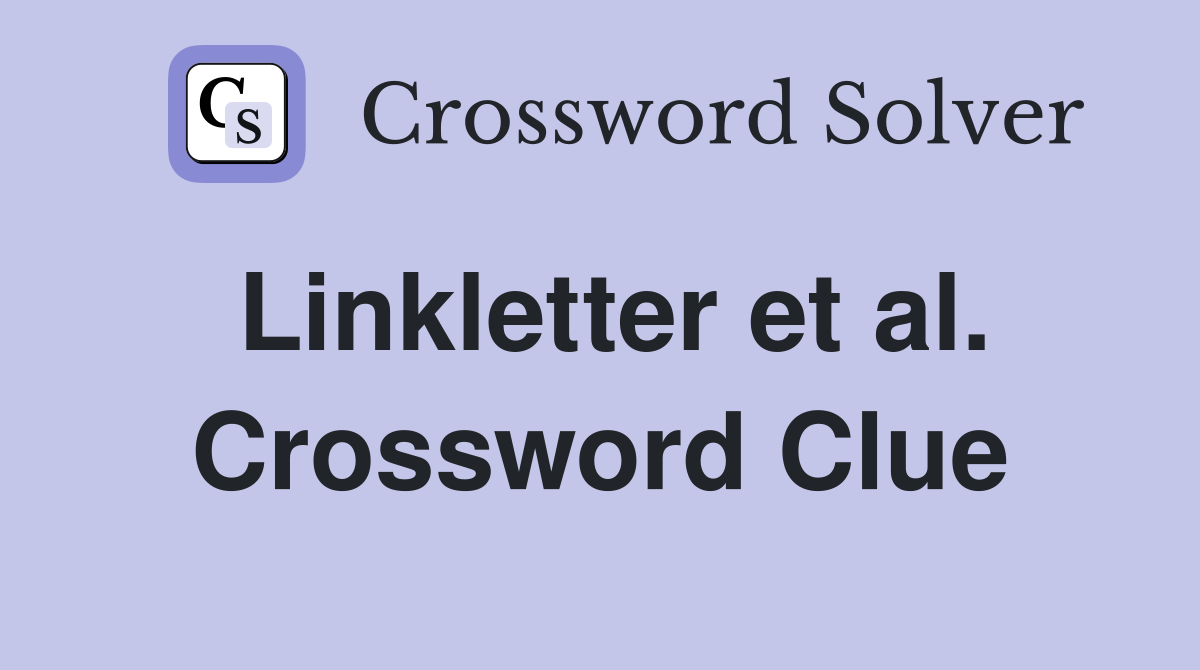 Linkletter et al. Crossword Clue
