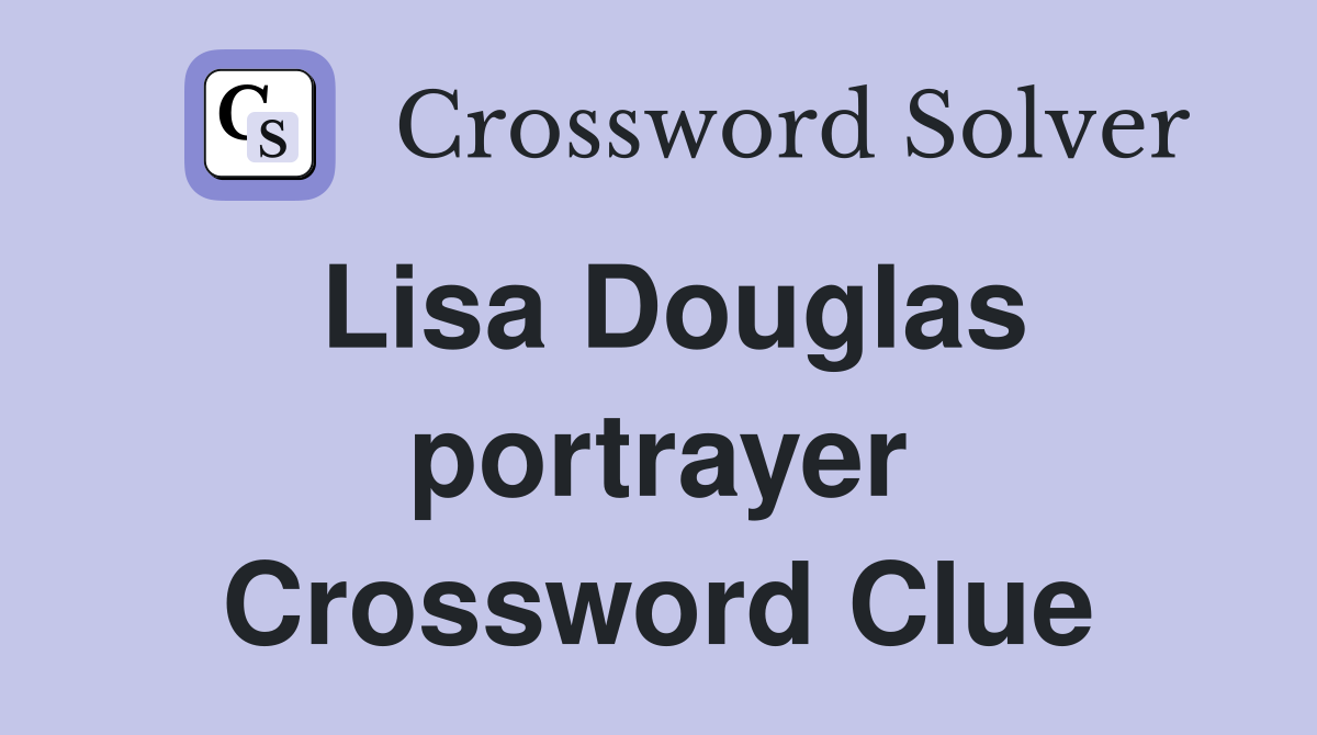 Lisa Douglas portrayer Crossword Clue