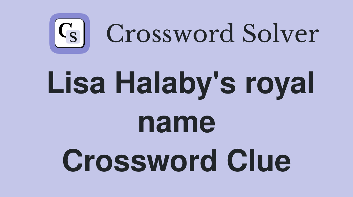 Lisa Halaby's royal name Crossword Clue