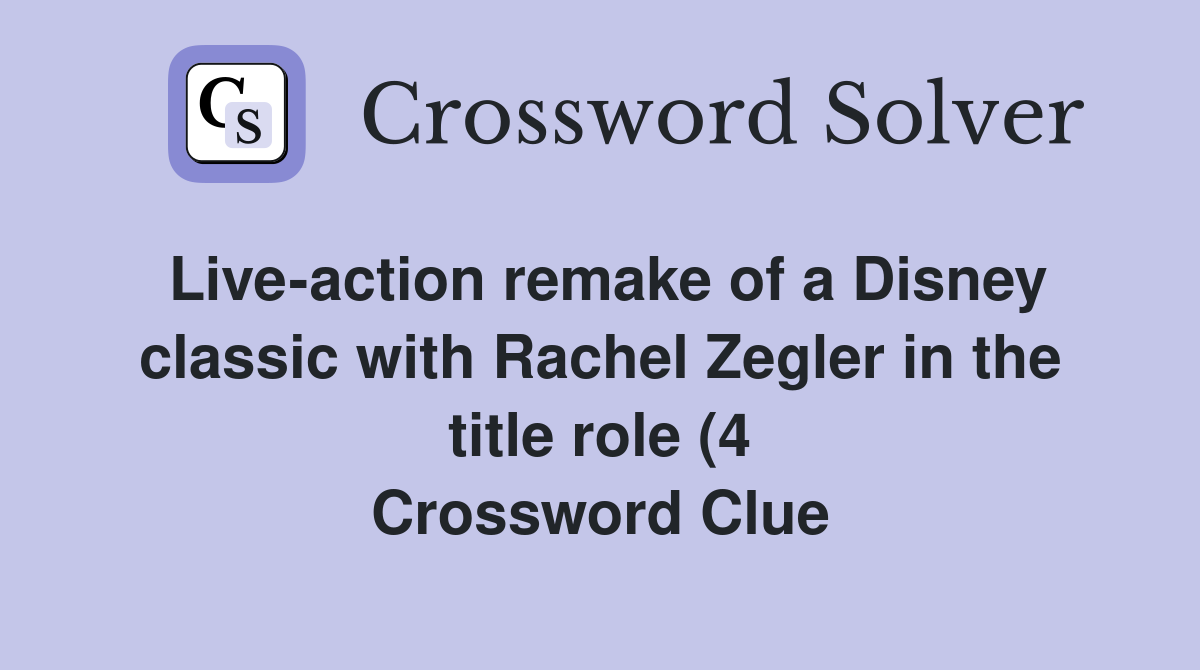 Live action remake of a Disney classic with Rachel Zegler in the title Live action remake of a Disney classic with Rachel Zegler in the title