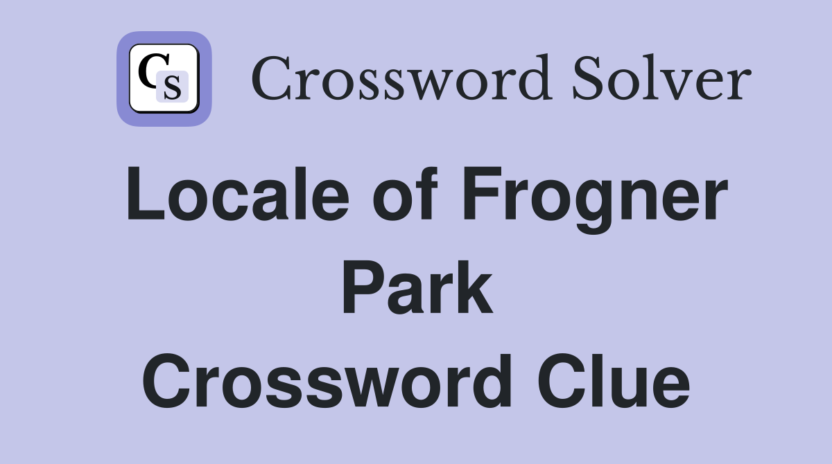 Locale of Frogner Park Crossword Clue