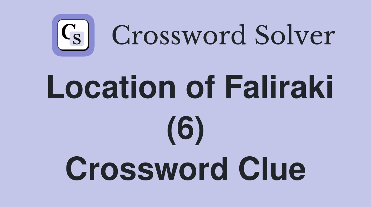Location of Faliraki (6) Crossword Clue