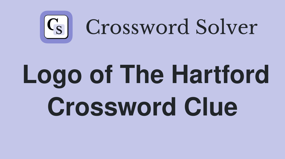Logo of The Hartford Crossword Clue