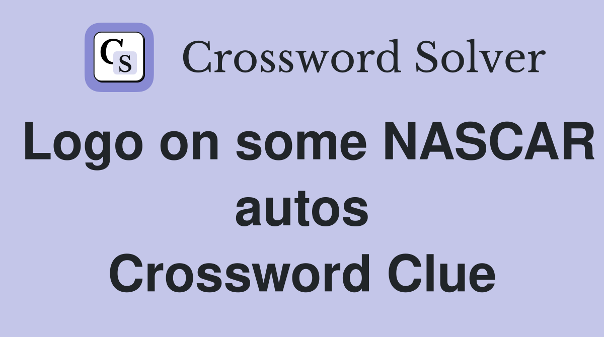 Logo on some NASCAR autos Crossword Clue