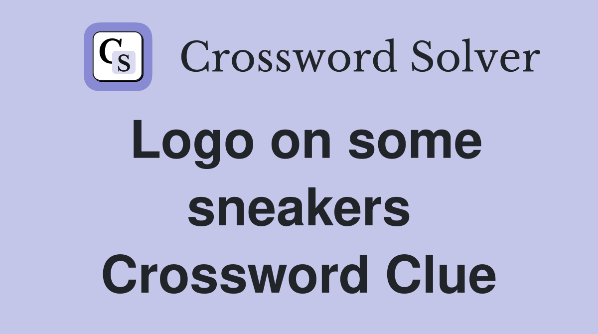 Logo on some sneakers Crossword Clue