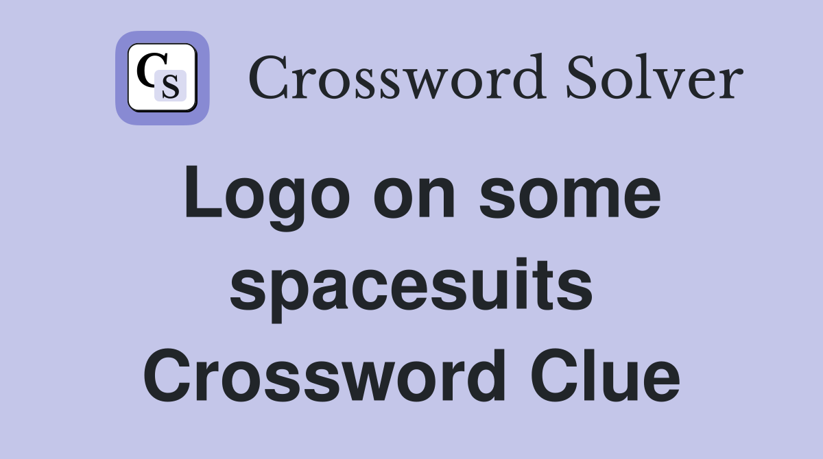 Logo on some spacesuits Crossword Clue