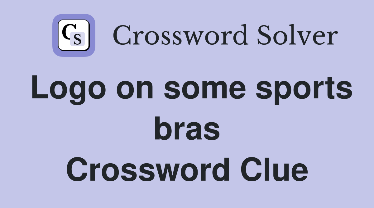 Logo on some sports bras Crossword Clue