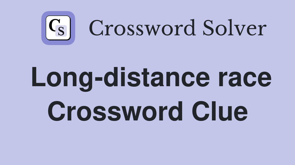Long-distance race Crossword Clue