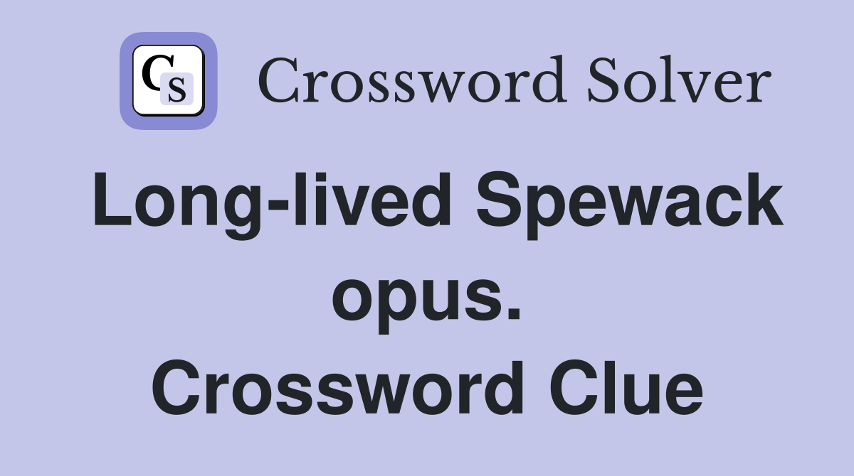 Long-lived Spewack opus. Crossword Clue