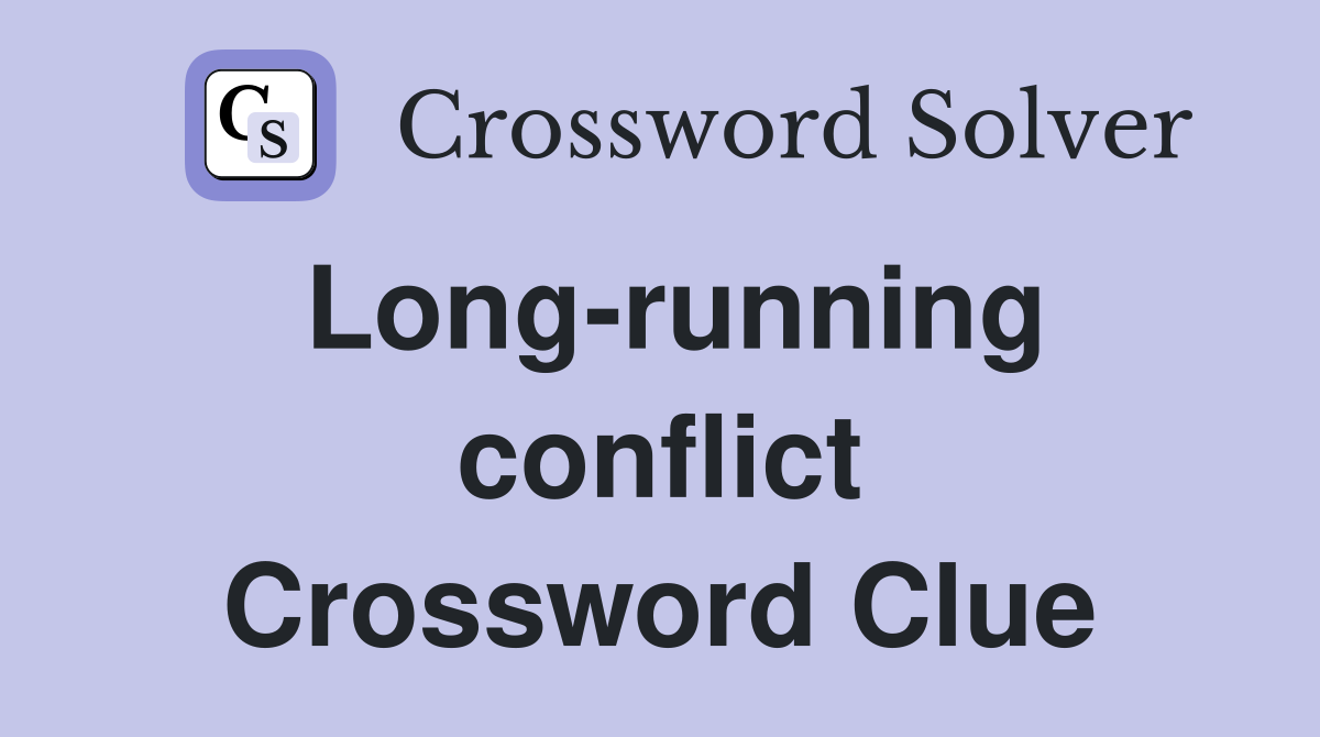 Long-running conflict Crossword Clue