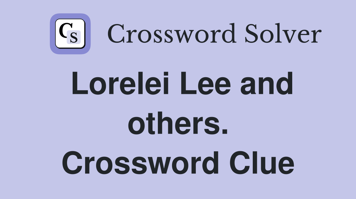 Lorelei Lee and others. Crossword Clue