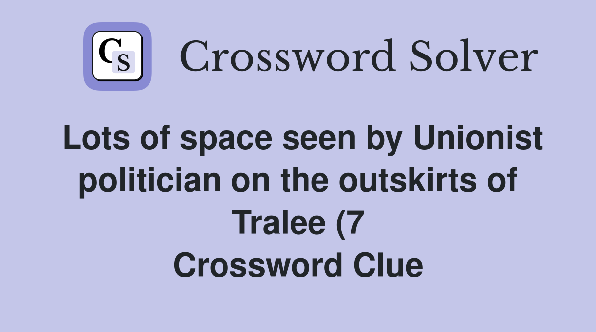 Lots of space seen by Unionist politician on the outskirts of Tralee (7 Lots of space seen by Unionist politician on the outskirts of Tralee (7