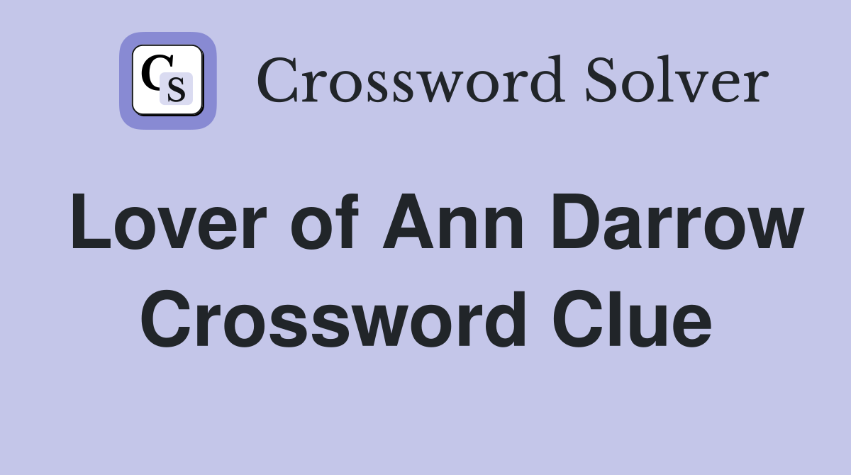 Lover of Ann Darrow Crossword Clue