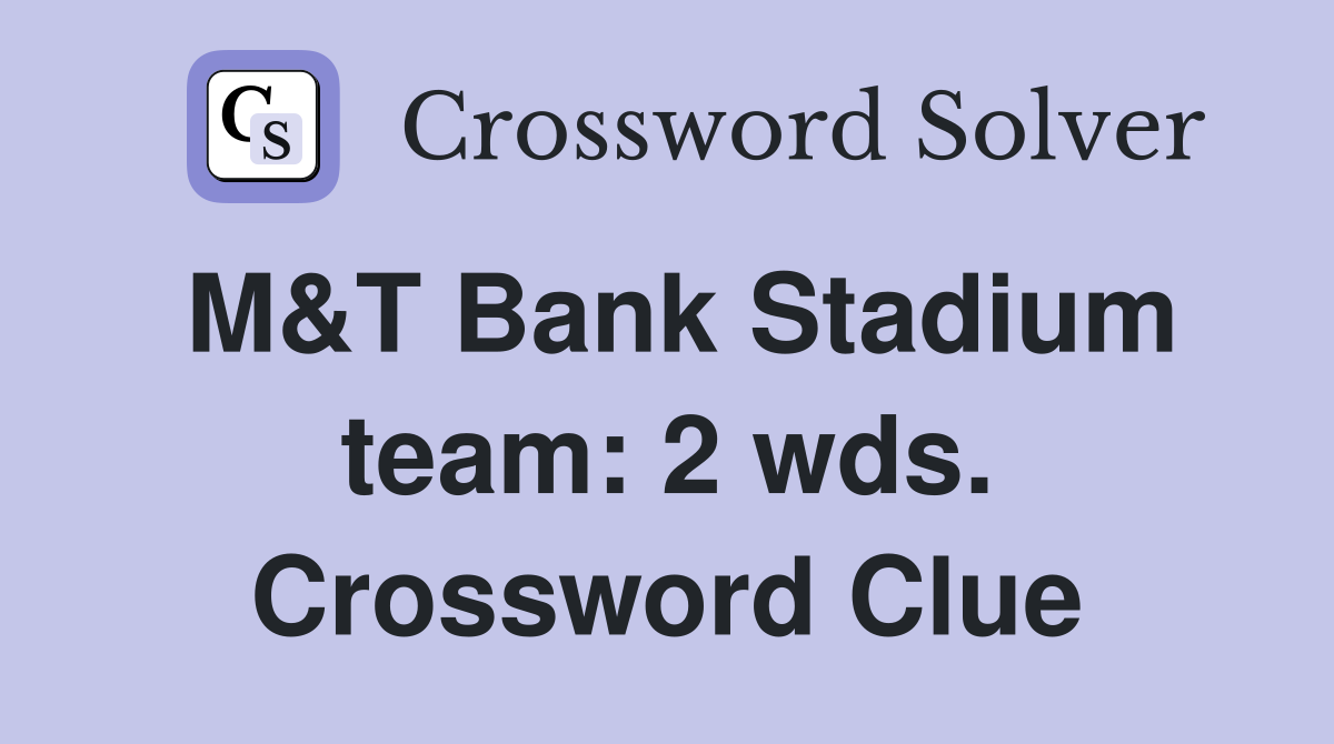 M&T Bank Stadium team: 2 wds. Crossword Clue