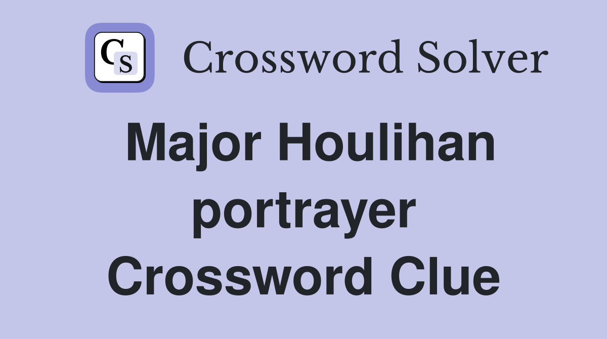 Major Houlihan portrayer Crossword Clue